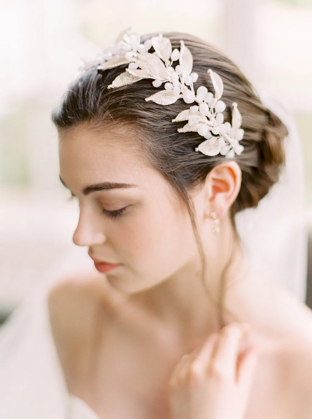 NOEMI | Silver Moonstone Crown